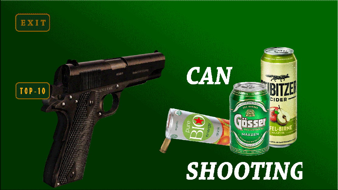 shooting cans is just fun