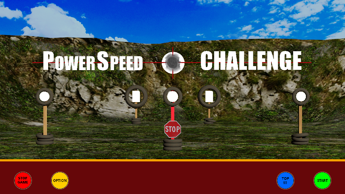  8 different Stages - 4 targets and a stop-plate  -  best 4 out of 5 strings 